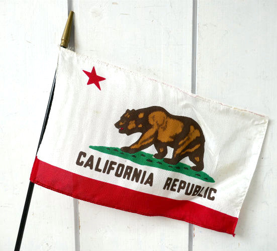 California FLAG ビンテージ コットン カリフォルニア フラッグ abitur