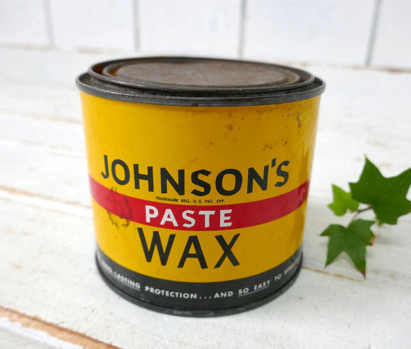 JOKNSO'S PASTE WAX ティン製 1950~1960's ヴィンテージ ワックス缶 USA 家具 床 ピアノ – First Trip