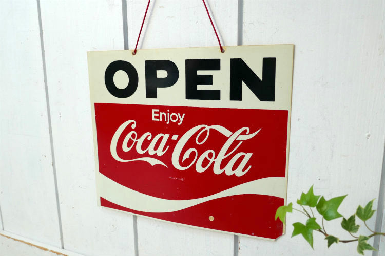 Coca Cola コカコーラ OPEN CLOSE アドバタイジング ヴィンテージ 