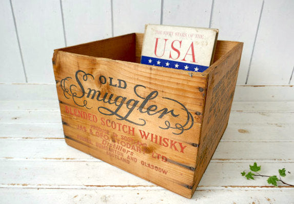 Old Smuggler スコッチ ウイスキー 60's ヴィンテージ ウッドボックス
