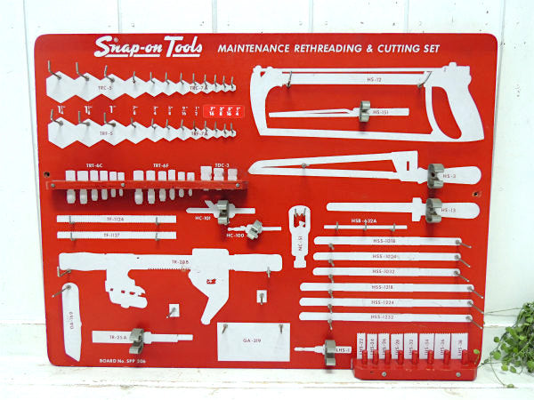 Snap on スナップオン・木製・ヴィンテージ・壁掛けボード・ツール