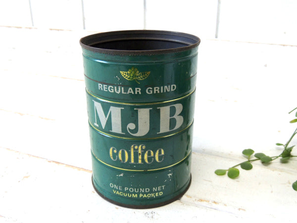 MJB】ブリキ製・COFFEE・ヴィンテージ・コーヒー缶・ガーデニング USA u0026ndash; First Trip