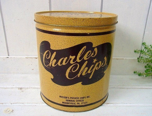 Charles Chips】ポテトチップス・ヴィンテージ・ティン缶 USA – First Trip