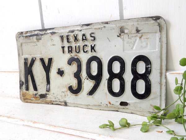 テキサス州・TRUCK・1975】トラック・ナンバー・ヴィンテージ・ナンバープレート u0026ndash; First Trip