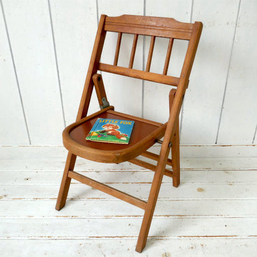 1940's Babee Tenda 木製 折り畳み式 ヴィンテージ フォールディングチェア 木製椅子 子供イス チャイルドチェア USA –  First Trip