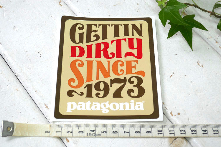 GETTIN DIRTY SINCE 1973 patagonia パタゴニア ステッカー USA カリフォルニア ベンチュラ