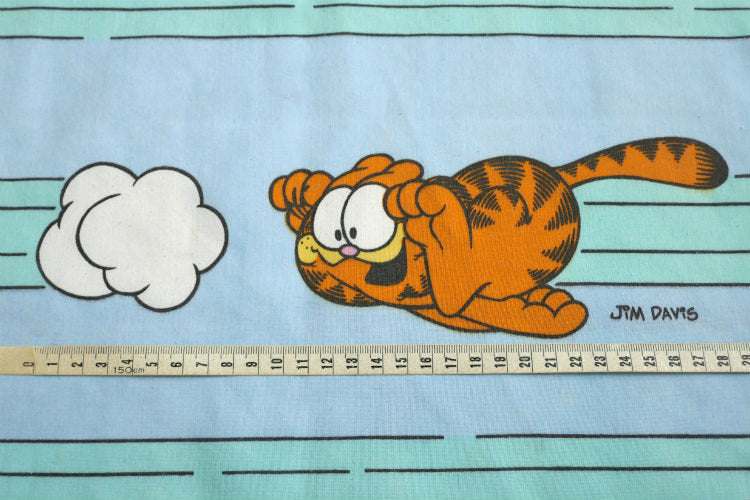 ガーフィールド オーディー Garfield アメコミ 70's ヴィンテージ ユーズドシーツ ベッドシーツ キャラクター USA