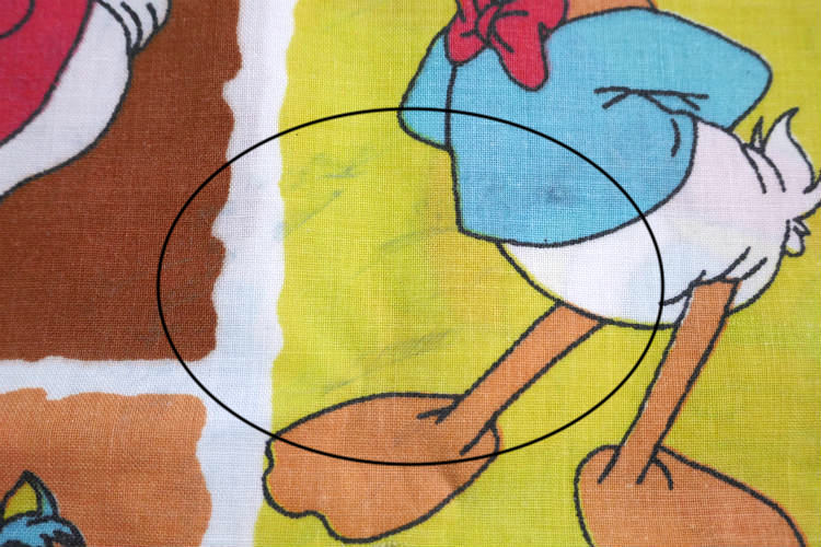 ディズニー ミッキー&フレンズ バンビ ふしぎの国のアリスロビンフッド 70's ビンテージ ユーズドシーツ カットシーツ レア 181×112㎝ USA