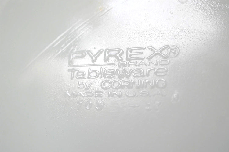 PYREX パイレックス オールドパイレックス ブルーライン ミルクガラス製 ヴィンテージ ディナープレート 皿 食器 USA②