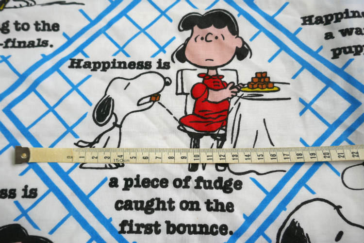 SNOOPY スヌーピー ピーナッツの仲間 ピーナッツギャング ハピネス Happiness is 70's ヴィンテージ ユーズドシーツ ボックスタイプ USA