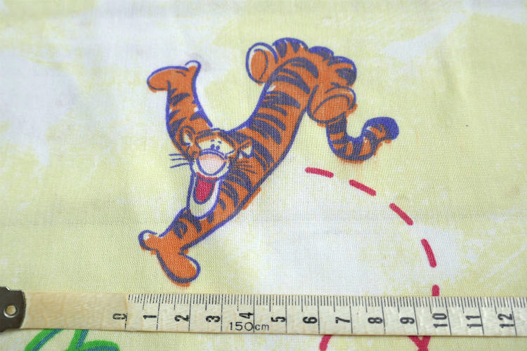 Tigger ティガー ディズニー ヴィンテージ ユーズドシーツ ベッドシーツ フラットタイプ USA