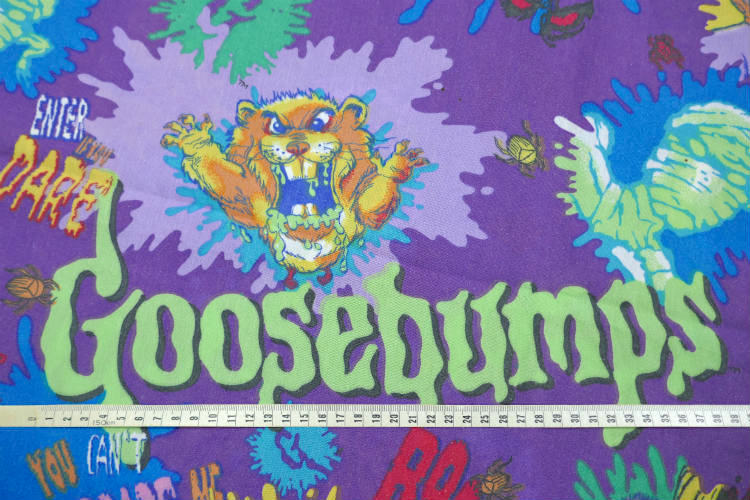 Goosebumps グースバンプス ホラー ヴィンテージ ユーズドシーツ ベッドシーツ (フラットタイプ) USA