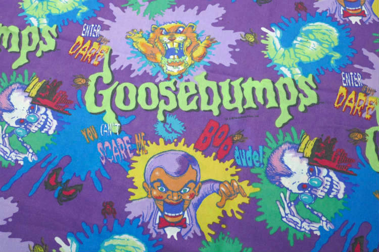 Goosebumps グースバンプス ホラー ヴィンテージ ユーズドシーツ ベッドシーツ (フラットタイプ) USA