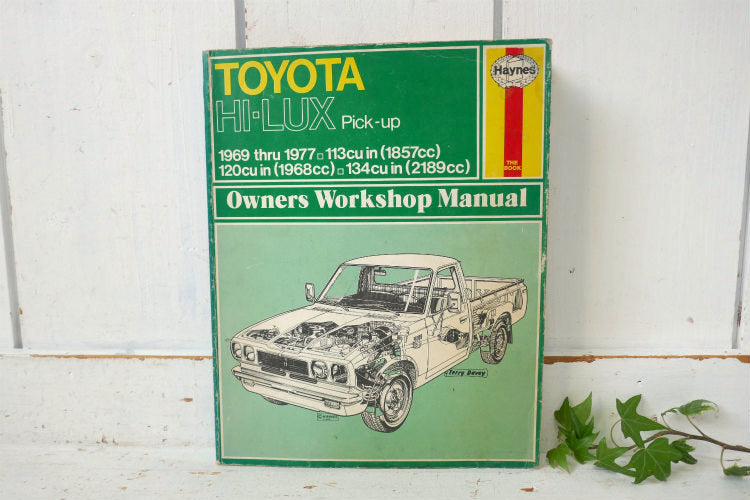 TOYOTA HI-LAX pickup 1969 thru 1977 Haynes アメ車 USトヨタ ハイラックス 整備マニュアル ヘインズ ヴィンテージ 雑誌 ピックアップトラック