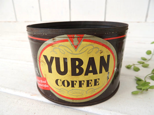 YUBAN COFFEE California ユーバン ティン製 ヴィンテージ コーヒー缶