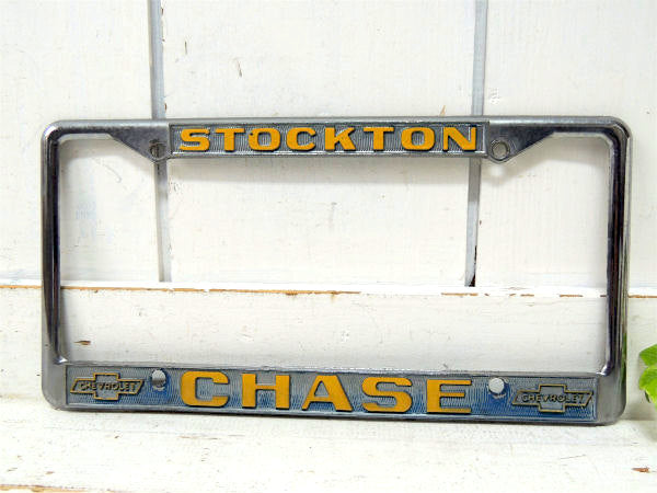 【STOCKTON・CHASE・シボレー】②ビンテージ・ナンバープレート用・ナンバーフレーム・US