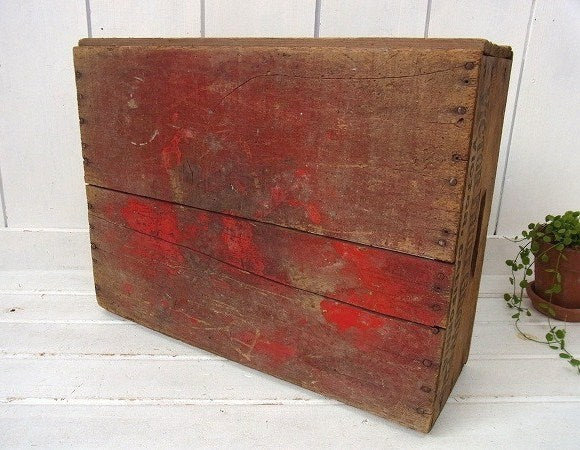 シャビーな木製・ヴィンテージ・ウッドボックス/木箱/フルーツ箱 USA