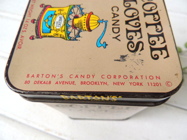 【BARTON'S CANDY】NY.コーヒーキャンディ・ヴィンテージ・ティン缶/キャンディ缶