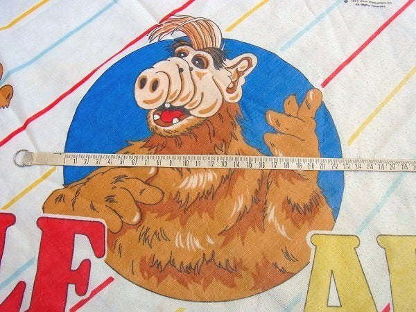 【ALF】アルフ・キャラクター生地・80'sヴィンテージ・ユーズドシーツ(ボックスタイプ) USA