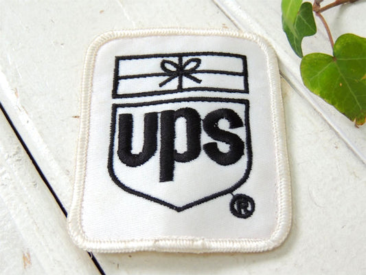 【UPS】アメリカ合衆国・貨物運送会社・ヴィンテージ・刺繍ワッペン・USA