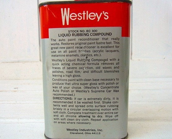 【Westley's】コンパウンド・ヴィンテージ・ティン缶/ブリキ缶　USA