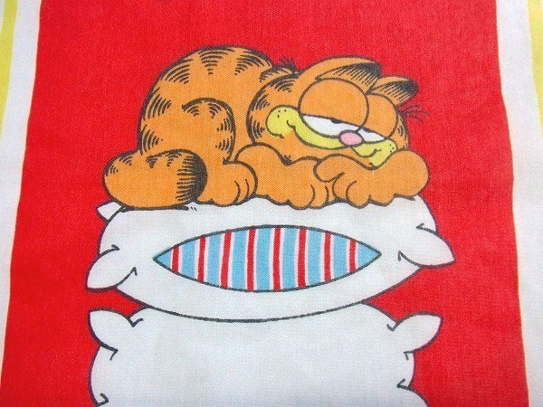 【ガーフィールド】Garfield・70'sヴィンテージ・ユーズドシーツ(ボックスタイプ) USA