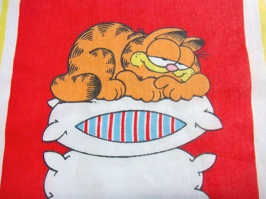 【ガーフィールド】Garfield・70'sヴィンテージ・ユーズドシーツ(ボックスタイプ) USA