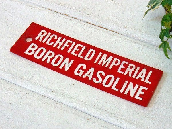 【RICHFIELD BORON】ガソリン・小さなヴィンテージ・サインプレート USA