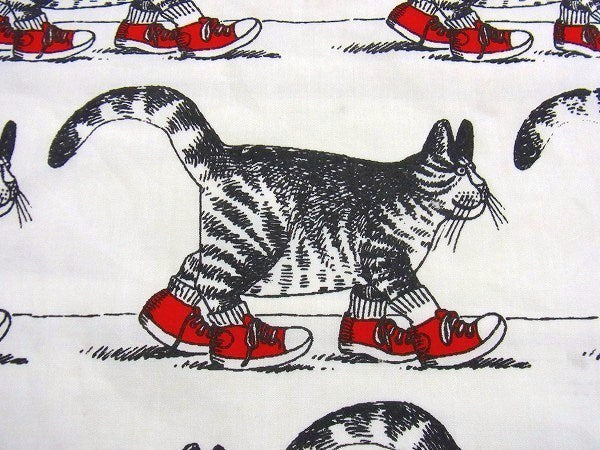 【クリバンキャット】Kliban Cat・ヴィンテージ・ユーズドシーツ(ボックスタイプ)　USA