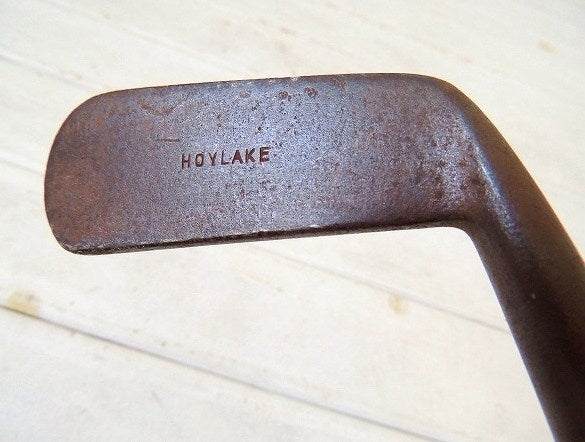 【HOYLAKE/PUTTER】木製のシャフト・鉄・アンティーク・ゴルフクラブ・パター