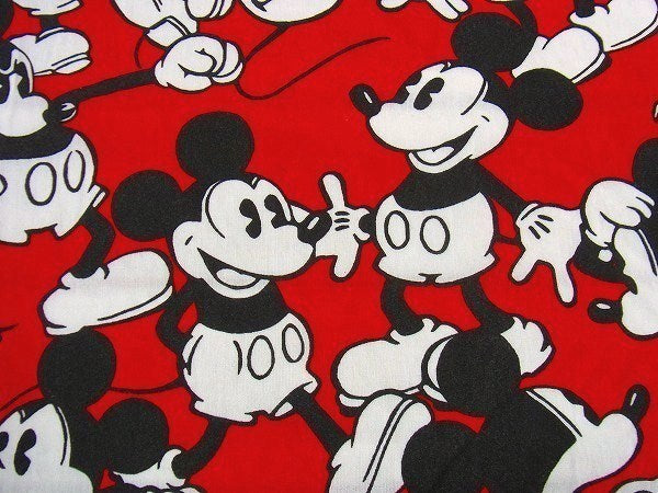【ミッキーマウス】ディズニー・キャラクター生地/ユーズドシーツ(ボックスタイプ) USA