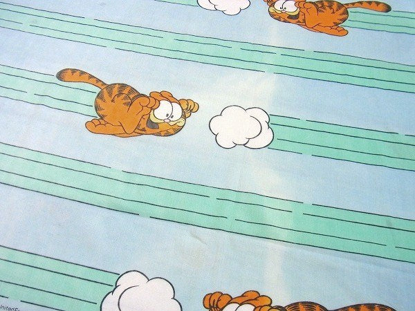 【ガーフィールド】Garfield・70'sヴィンテージ・ユーズドシーツ USA