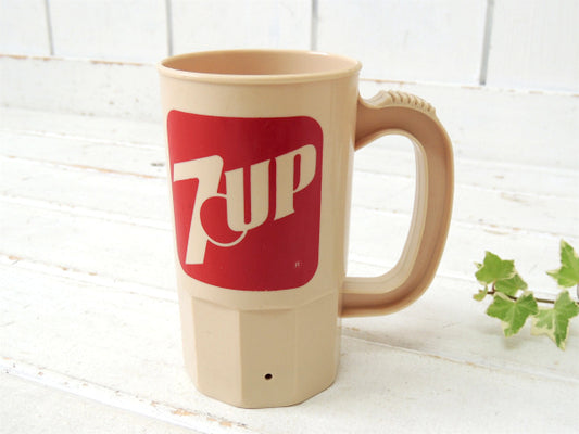 【7UP・セブンアップ】SUPER MUG・ビンテージ・マグカップ/プラコップ USA