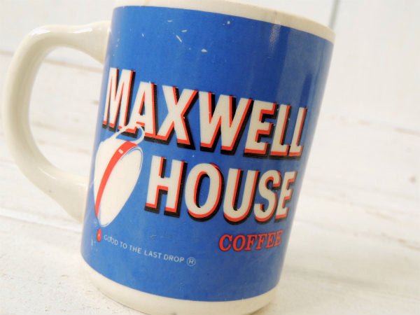 【MAXWELL HOUSE】コーヒーのノベルティ・陶器製・ヴィンテージ・マグカップ USA