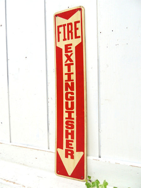 【FIRE/EXTINGUISHER/↓目印】サイン・看板・USA・プラスチック製・標識