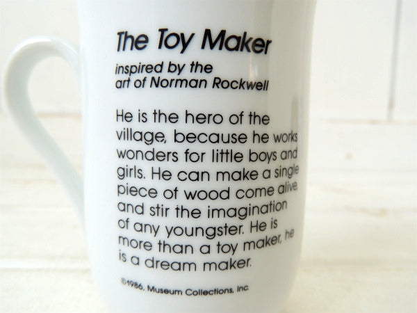 【ノーマンロックウェル】The Toy Maker・陶器製・ヴィンテージ・マグカップ