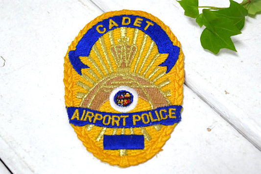 AIRPOT POLICE CADET アメリカ 空港警察 ポリス ヴィンテージ ワッペン 刺繍