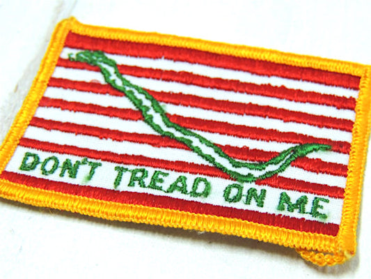 【DON'T TREAD ON ME】ネイビージャック・アメリカ軍・旗・ヴィンテージ・刺繍ワッペン