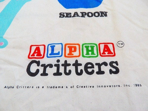 【ALPHA Critters】アルファクリッターズ・80'ヴィンテージ・フラットシーツ USA