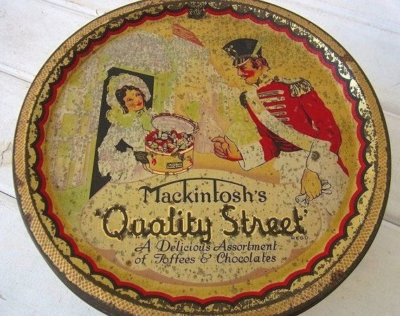 【Mackintosh's】イギリス製・アンティーク・ティン缶/トフィー缶/ENGLAND