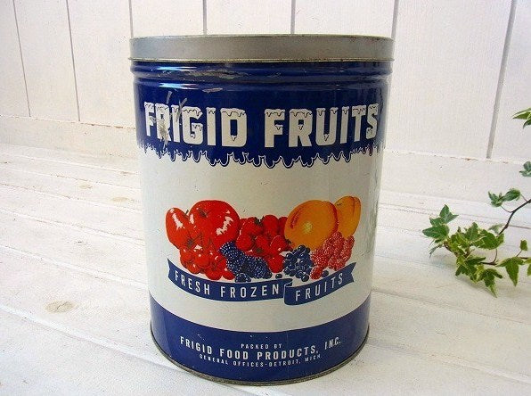 【FRIGID FRUITS】フローズンフルーツのヴィンテージ・ティン缶　USA