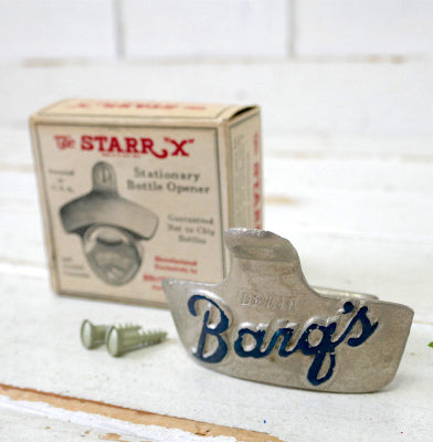 Barq's バークス ルートビア The STARR X 壁掛け 50's デッドストック ヴィンテージ ボトルオープナー 栓抜き USA