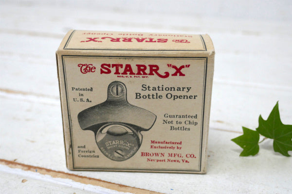 Barq's バークス ルートビア The STARR X 壁掛け 50's デッドストック ヴィンテージ ボトルオープナー 栓抜き USA